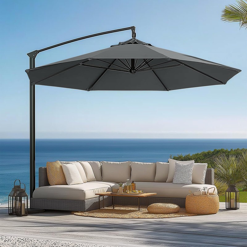 LUSCHEER Replacement Parasol Canopy Waterproof, Parasol Replacement Canopy Cover Patio