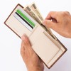 MILAGRO CA-Y-660 Tamponato Leather Bifold Wallet with Coin Purse (Men's
