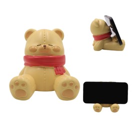 Amamcy Cute Lamb Phone Holder for Desk Hamster Phone Stand Cartoon Animal Cellphone Holder Resin Bear Figurines Desk Ornament