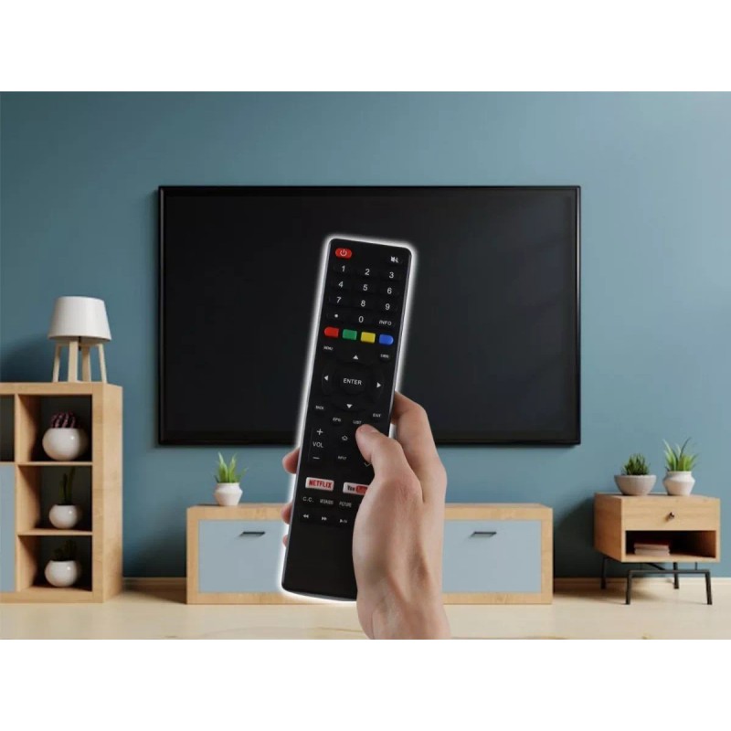 Control Compatible Con Atvio At-u58s840 Smart Tv Directo