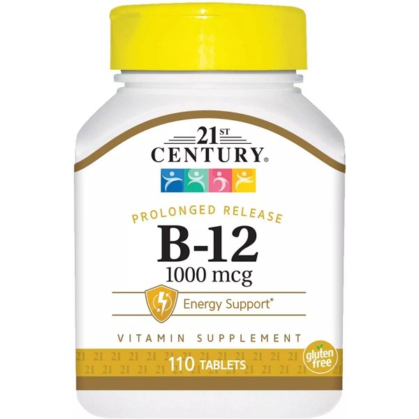 21st Century Vitamina B12 Premium 1000 Mcg 110 Tabletas Eg Bb16