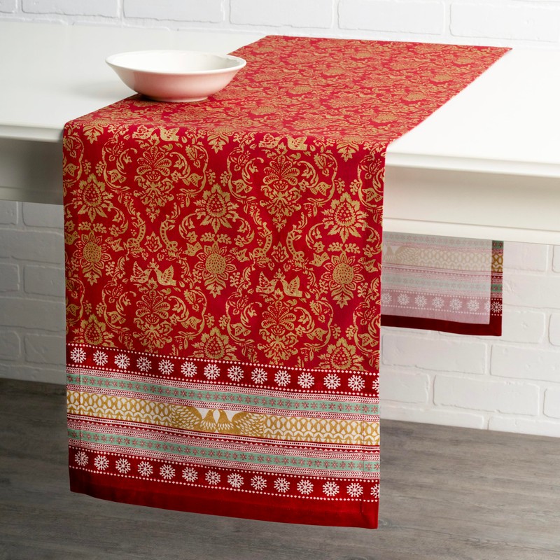 Maison d' Hermine Tablerunner 100% Cotton Table Runner Decorative Washable