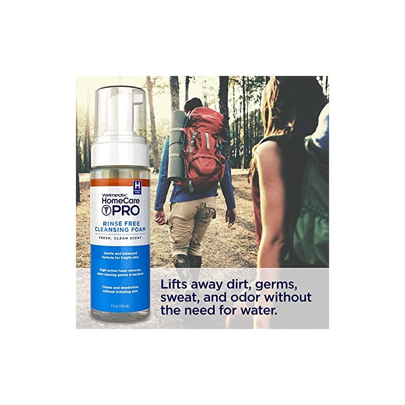 Welmedix Rinse Free Cleansing Foam, 3 in 1 Body Wash,