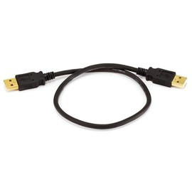 Monoprice USB 2.0 Cable - USB Type-A Male to USB Type-A Male, Gold Plated, 480 Mbps, 28/24AWG, 1.5 Feet, Black