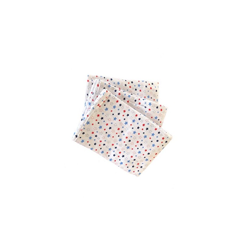 Patriotic Organic Cotton Receiving Blankets 3 Pack