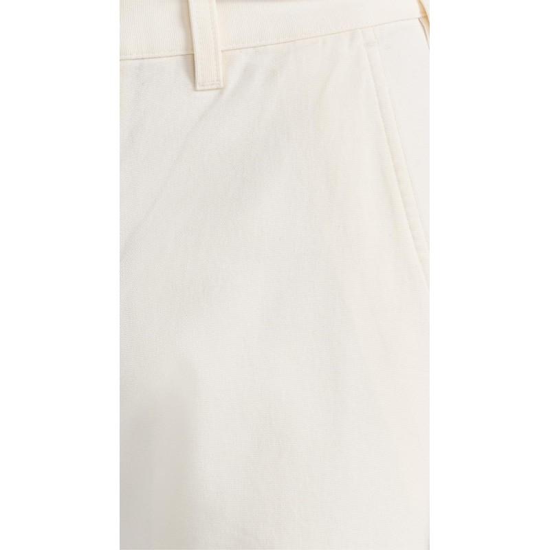 Theory Men's Zaine Carpenter Canvas Straight Pants, Ivory, White, 32