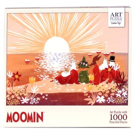 Barbo Toys - Moomin Puzzle Red Art - Moomin Puzzle 1000 Pieces - Puzzle for Adults with Illustrations of Sunset in the Moomin Valley - Colourful Pictures of the Moomin Troll - 70 cm x 50 cm