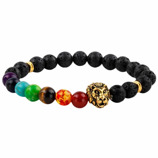 TUMBEELLUWA Beads Bracelets for Men and Women, Semi Precious Stone
