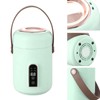 Mini Rice Cooker Efficient Heating Insulated Portable Multifunction Soup Porridge