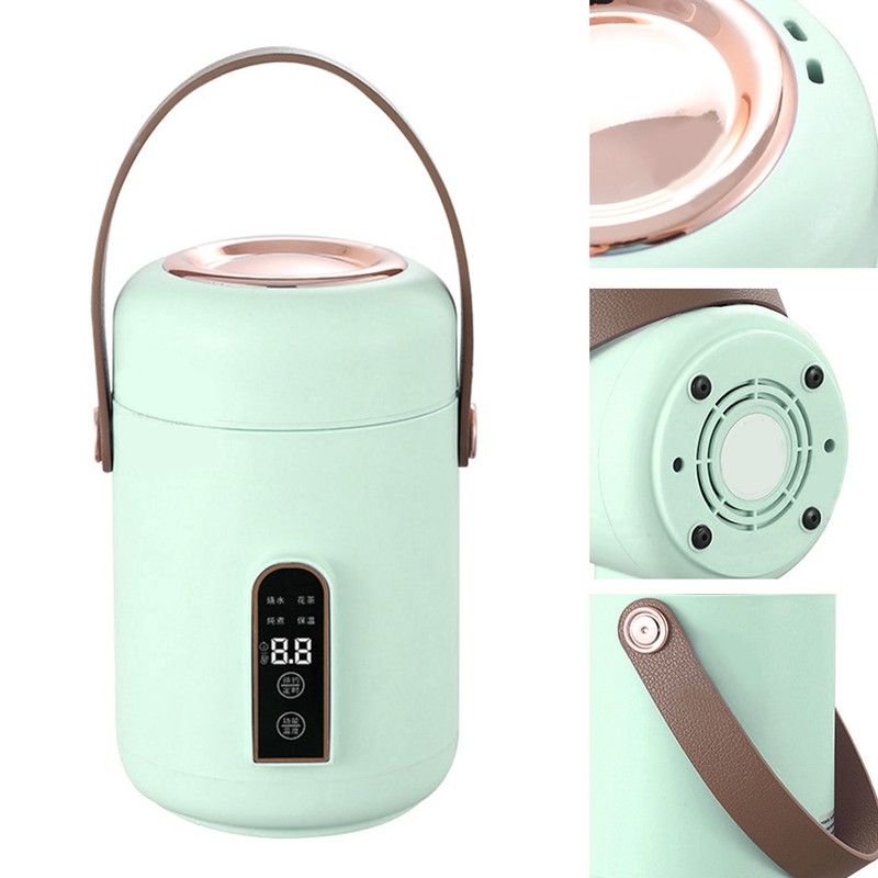 Mini Rice Cooker Efficient Heating Insulated Portable Multifunction Soup Porridge