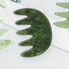 Healeved Scalp Massager Creative Wide Tooth Comb Gua Sha Jade