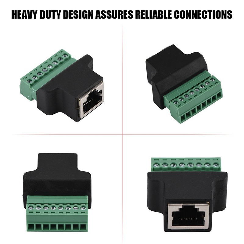 Terminal de Tornillo RJ45, Conector RJ45 Hembra de DVR Ethernet
