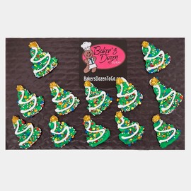 Christmas Cupcake Toppers (Christmas Tree (12 pcs))