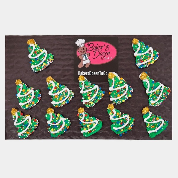 Christmas Cupcake Toppers (Christmas Tree (12 pcs))