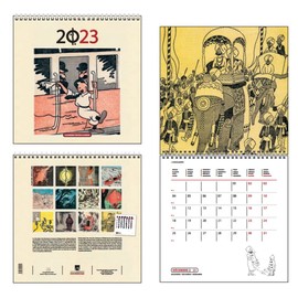 Moulinsart 2023 Wall Calendar Tintin Cigars of The Pharaoh 30 x 30 cm (24456)