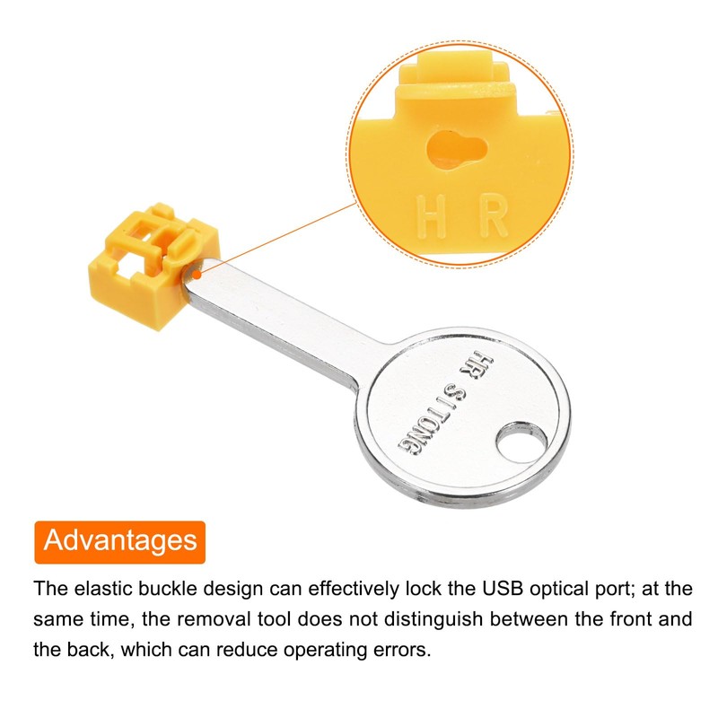 QUARKZMAN 12pcs Port Blocker Locking RJ45 Port/Dust PC Blocker with