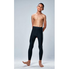 DEVOPS 2 Pack Youth & Boys Thermal Compression Baselayer Sport Tights Fleece Lined Pants (X-Large, (Non-Fly) Black/Black)