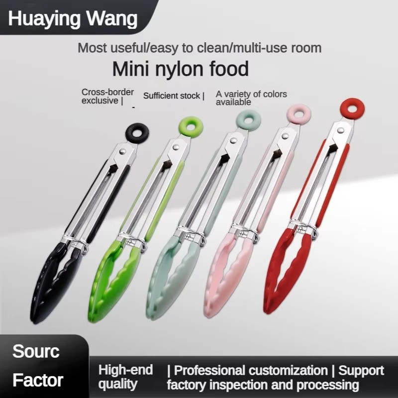 Food Tongs for BBQ & Kitchen – High-Temperature Resistant Nylon