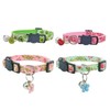 QFEHTHSK Pack of 4 Cat Collars, Cat Collar with Bell,