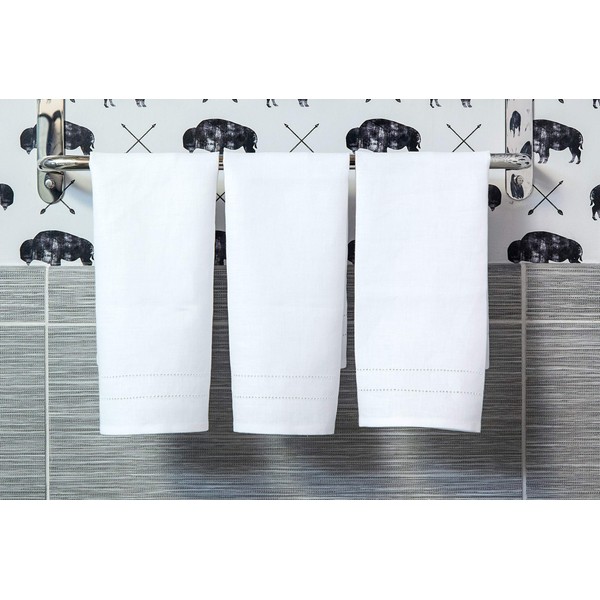 Solino Home Linen Hand Towels - Set of 3, 14