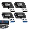 4 x USB Angled Connector 90 Degree USB 3.2 Angle