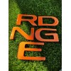 AUTOCARIMAGE RAISED TAILGATE LETTERS for RIDGELINE 2024 2025 ORANGE