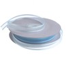Homeford Cinta de organza transparente con borde satinado, 3/8 pulgadas,