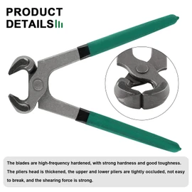 Epidioxi Goats Hoof Nipper 8" Carbon Steel Farrier Tool Multi-Purpose Hoof Trimmers with Plastic Grips for Cattle Sheeps Horses (8in. Green)