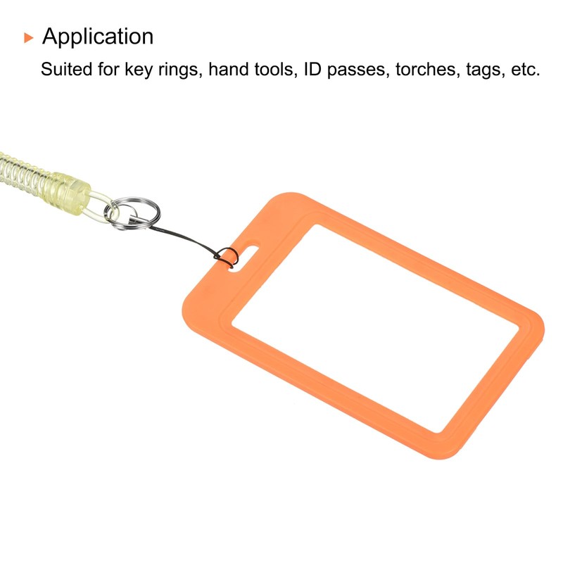 PATIKIL Retractable Coil Spring Keychain Lobster Clasp with Key Ring