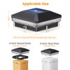 ENSLI 6 Pack Solar Post Cap Lights Outdoor with 3