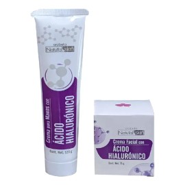 Set Crema Facial + De Manos Con Ácido Hialurçonico Arabela