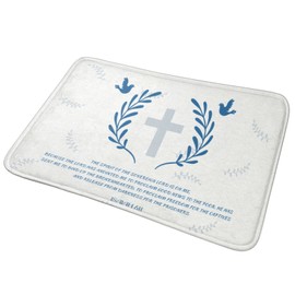 Vivacite Prayer Mat Christian Gifts for Women Men Faith Religious Spiritual Gifts for Women Prayer Rug with Bible Verse Christian Decor Area Rug for Pray Scripture Isaiah 61:1, 24"X16"