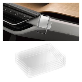 5 Pack Sticky Gel Pads, Traceless Clear Double Sided Gripping Pads, Washable Reusable Super Adhesive Pad, Anti Slip Pad Holder Mat for Car Dashboard Cell Phone Home Office Walls