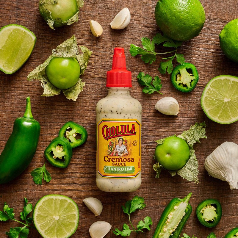 Cholula Cremosa Sauce, Cilantro Lime, Mild Heat, Creamy Squeezable Topping