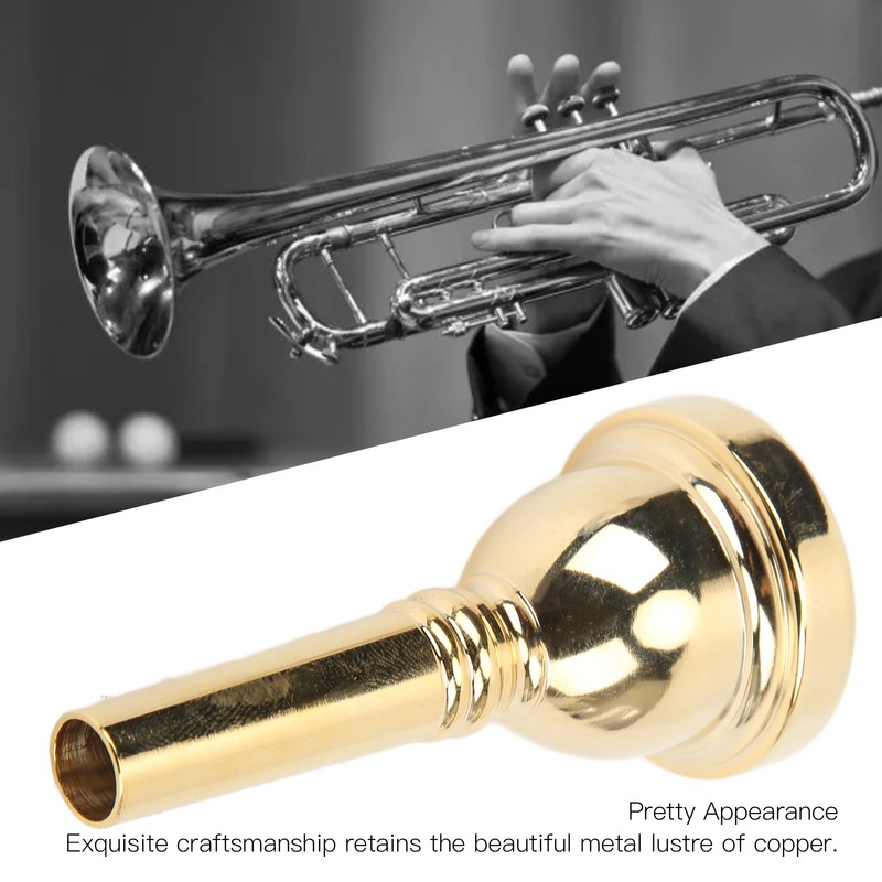 Trombone Mouthpiece Alto Mouth Piece Copper Instrument Accessory Replacement PartGold