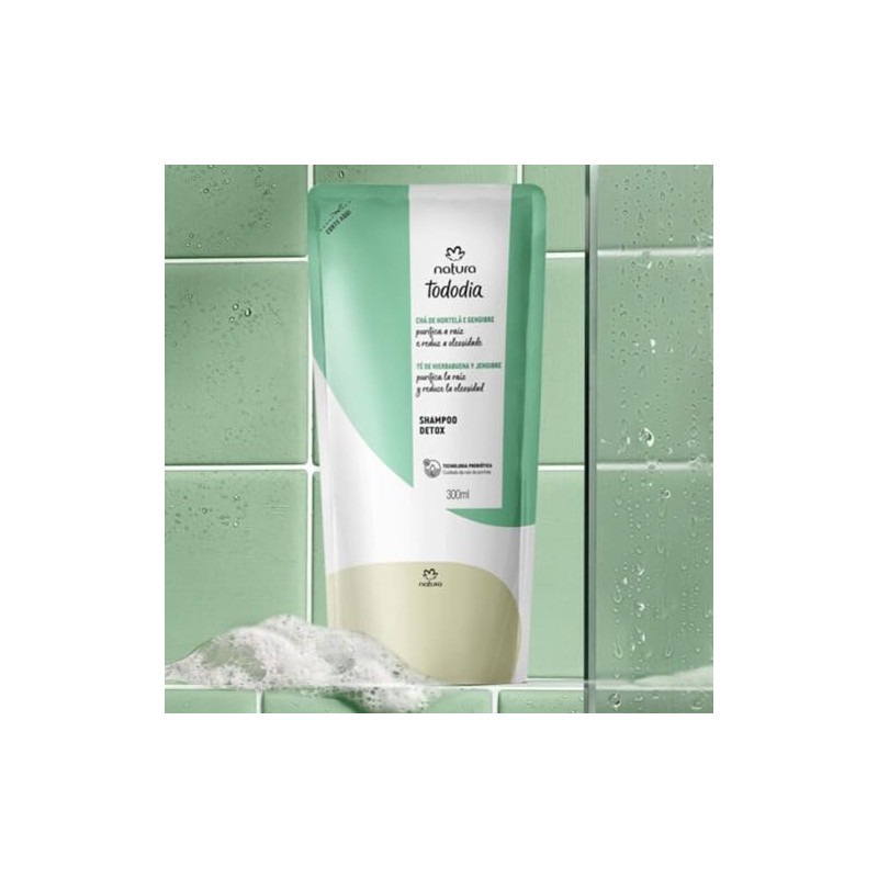 Shampoo Detox Natura Tododia Te de Hierbabuena y Genjibre Refill