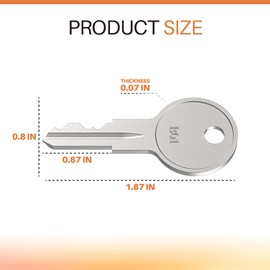 B01 Replacement Keys 4 Pack for Husky & Dewalt Tool Box Lock - Pre-Cut for Tool Chest, Cabinet, Truck Toolbox​​