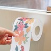 Floral Toilet Paper Novelty Bathroom Tissue Flower Pattern Toilet Tissues,