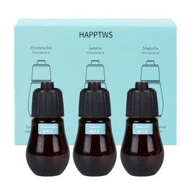 HAPPTWS Essential Oil Set - Honeysuckle, Jasmine and Magnolia Scent Set. HAPPTWS Brand Waterless Essential Oil Diffuser Refill