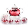 Jusalpha® 11 PC-Glass Filtering Tea Maker Teapot with a Warmer