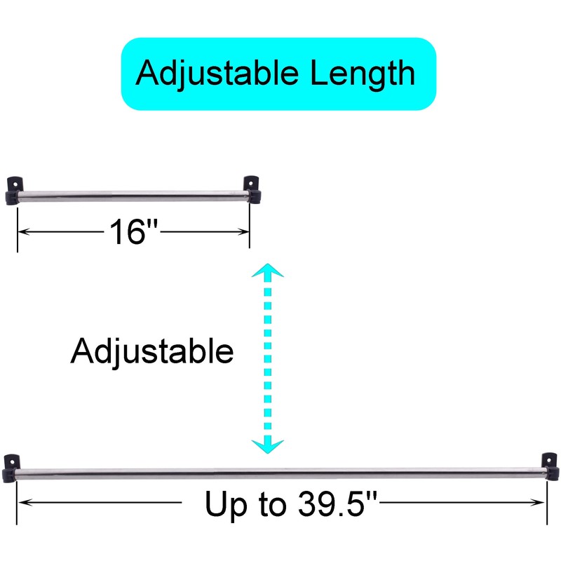 YYST Type A 16" to 39.5" Swivel End Window Curtain
