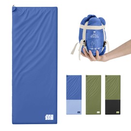Warm Weather Sleeping Bags for Adults - Lightweight/Compact/Ultralight/Backpacking/Waterproof/Packable, Free Compression Sack - Best for Summer Camp, Hiking, Motorcycle, Easy to Carry, Small Space