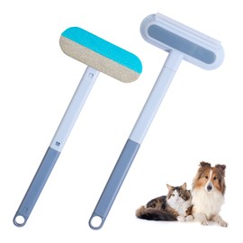 2 Stück Multifunktionaler Tierhaarentferner Bürste, Wiederverwendbare Fusselbürste, Tierhaarentferner Fusselbürsten, Verlängerungs Bürsten, Abnehmbare Bürste, Doppelte Verwendung Bürste für Teppich