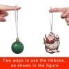 100 Pcs Christmas Ornament Ribbon Hangers, Thin Hand Tied Ornament