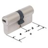 ABUS EC660 Profil-Doppelzylinder Länge (a/b) 40/40mm (c=80mm) mit 6 Schlüssel,