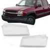 G-PLUS Front Headlight Lens Cover Compatible with 2003-2006 Chevy Silverado,