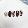 Brown Marble Stone Nail - Alcohol Swap 2p / 브라운