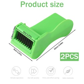 Runner Bean Slicer, 2 PCS Coleslaw Shredder, Vegetable Cutter for Runner Beans and Wide Vegetables, Efficient Kitchen Tool with ABS Resistor Material, 10 cm Length, 5 cm Width
