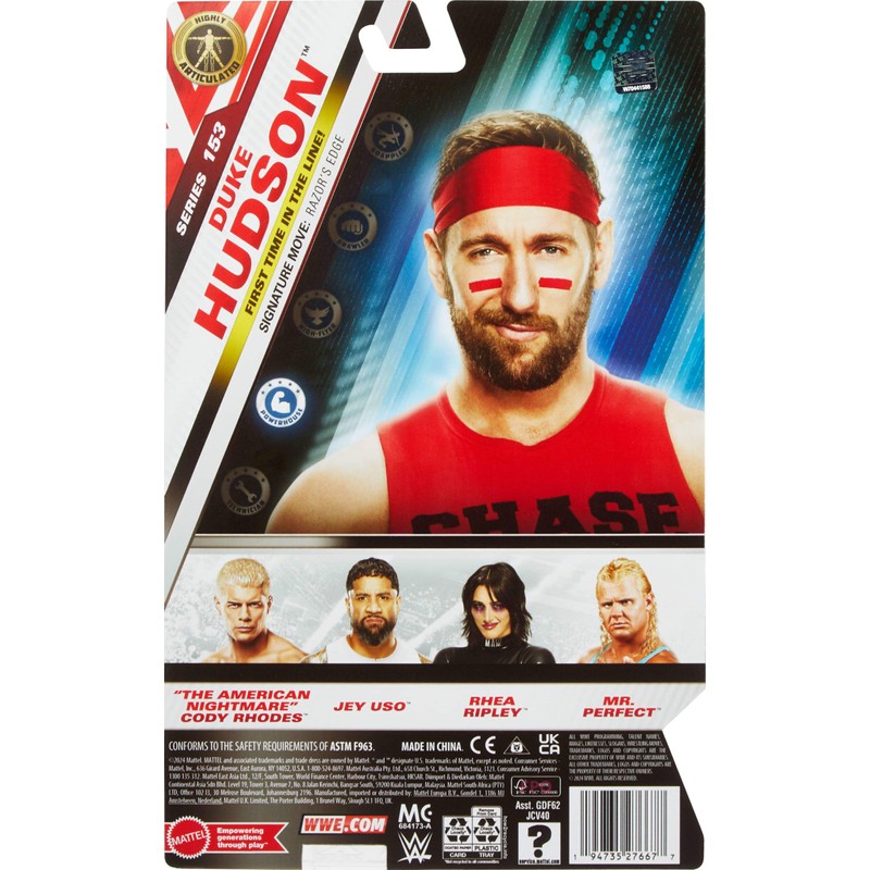 Mattel WWE Main Event Duke Hudson