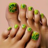 FIEONCIY Press on Toenails with Designs Acrylic Fake Nails for